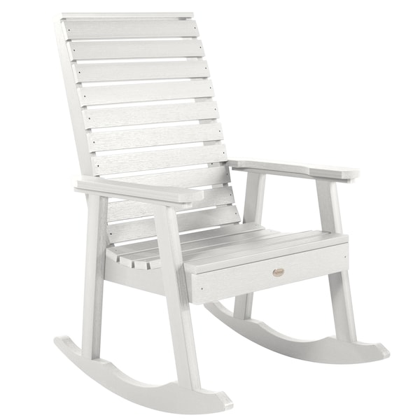 Highwood Usa Weatherly Rocking Chair Outdoor Furniture for Patio, Backyard, Garden AD-RKCH2-WHE - main